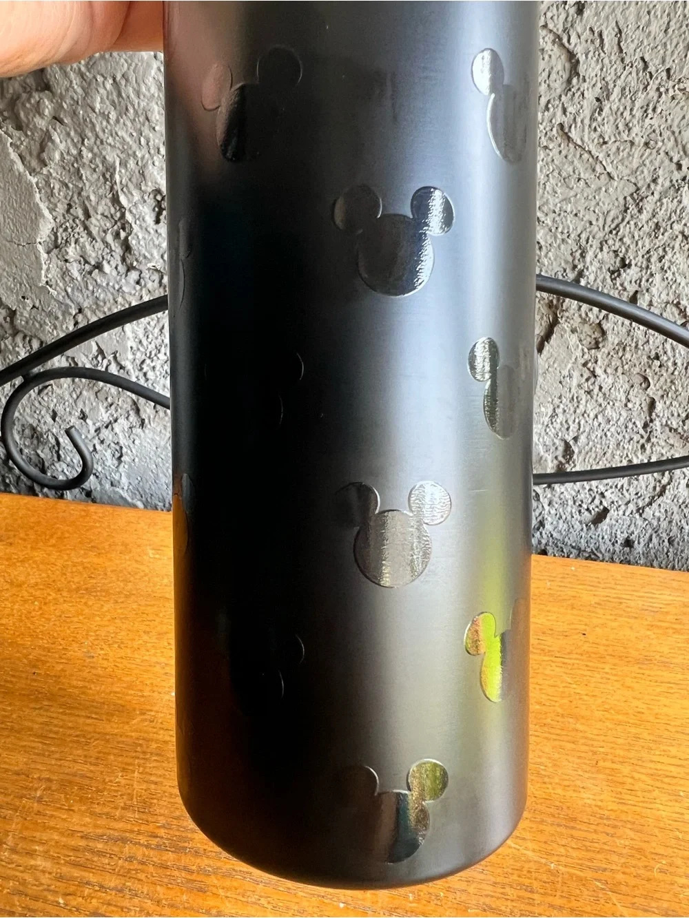 Mickey Mouse Stainless Steel Water Bottle With Clip - New